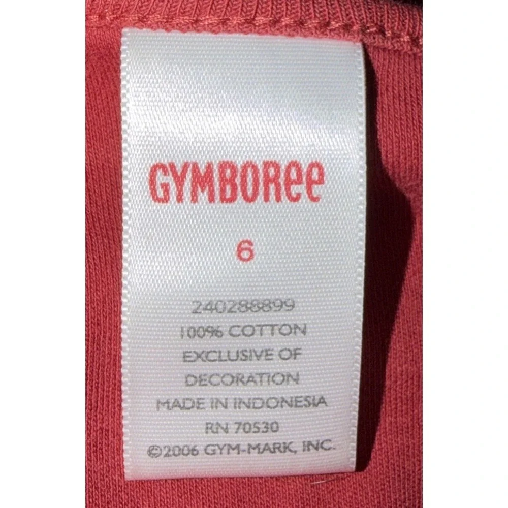 Gymboree 2006 Embroidered Floral Harvest Dress Burgundy/Red‎ Long Sleeve Size 6